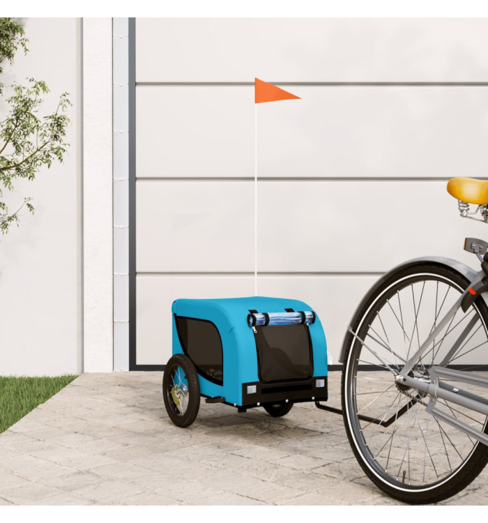 Remorque de vélo pour animaux de compagnie bleu et noir | Mobilier & Déco