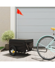 Remorque de vélo noir 30 kg fer | Mobilier & Déco