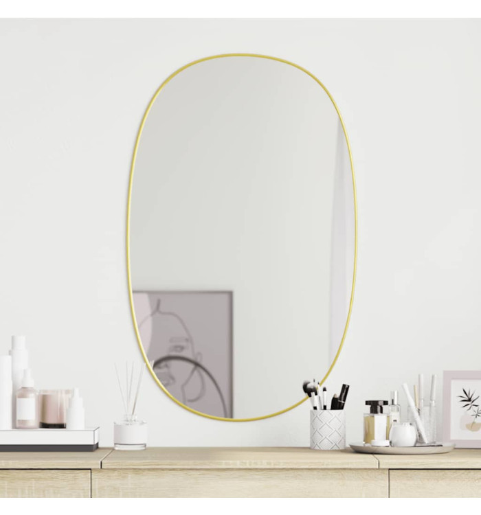 Miroir mural Doré 80x50 cm | Mobilier & Déco