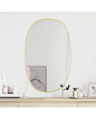 Miroir mural Doré 80x50 cm | Mobilier & Déco