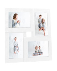 Collage de cadres photo pour photo de 4x(13x18 cm) Blanc MDF | Mobilier & Déco
