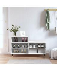 Armoire à chaussures Blanc 102x36x60 cm Bois d'ingénierie | Mobilier & Déco