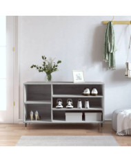 Armoire à chaussures Sonoma gris 102x36x60 cm Bois d'ingénierie | Mobilier & Déco