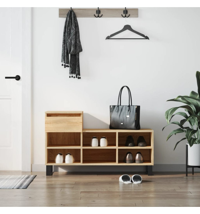 Armoire à chaussures Chêne sonoma 102x36x60cm Bois d'ingénierie | Mobilier & Déco