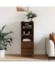 Buffet haut Chêne marron 40x36x110 cm Bois d'ingénierie | Mobilier & Déco