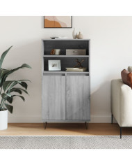 Buffet haut Sonoma gris 60x36x110 cm Bois d'ingénierie | Mobilier & Déco