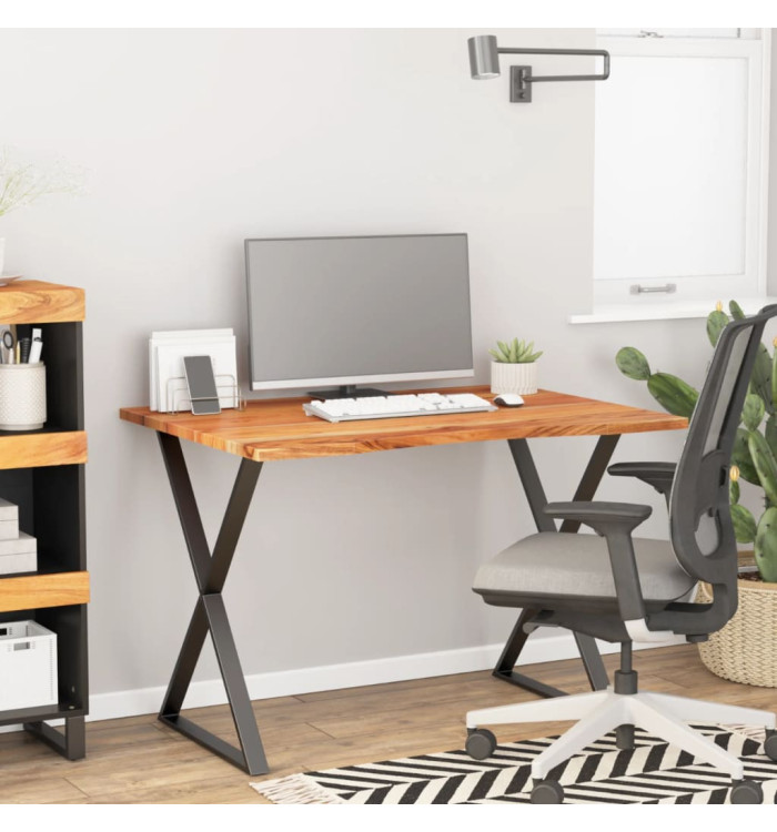 Dessus de bureau 100x80x2,5 cm rectangulaire bois massif acacia | Mobilier & Déco