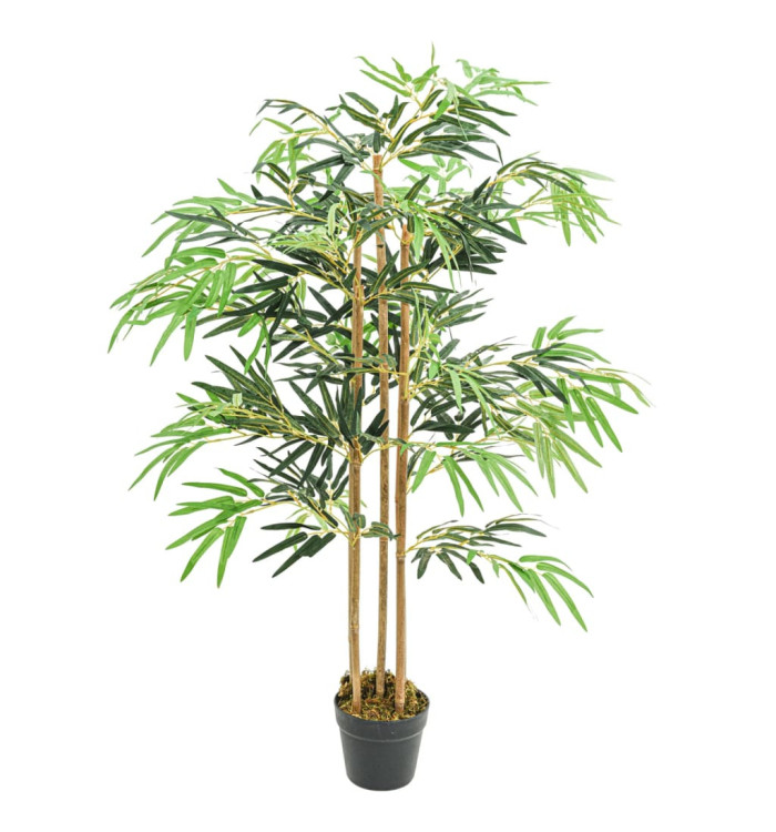 Bambou artificiel 730 feuilles 120 cm vert | Mobilier & Déco