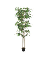 Bambou artificiel 1520 feuilles 200 cm vert | Mobilier & Déco