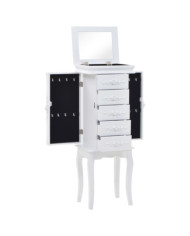 Armoire à bijoux sur pieds Blanc | Mobilier & Déco