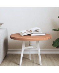 Dessus de table Ø50x2,5 cm rond bois massif de hêtre | Mobilier & Déco
