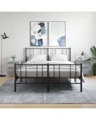 Tables de chevet 2 pcs sonoma gris 40x35x50 cm bois ingénierie | Mobilier & Déco