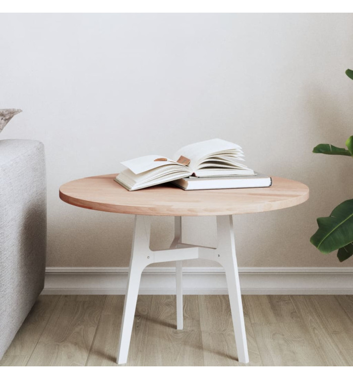 Dessus de table Ø50x1,5 cm rond bois massif de hêtre | Mobilier & Déco