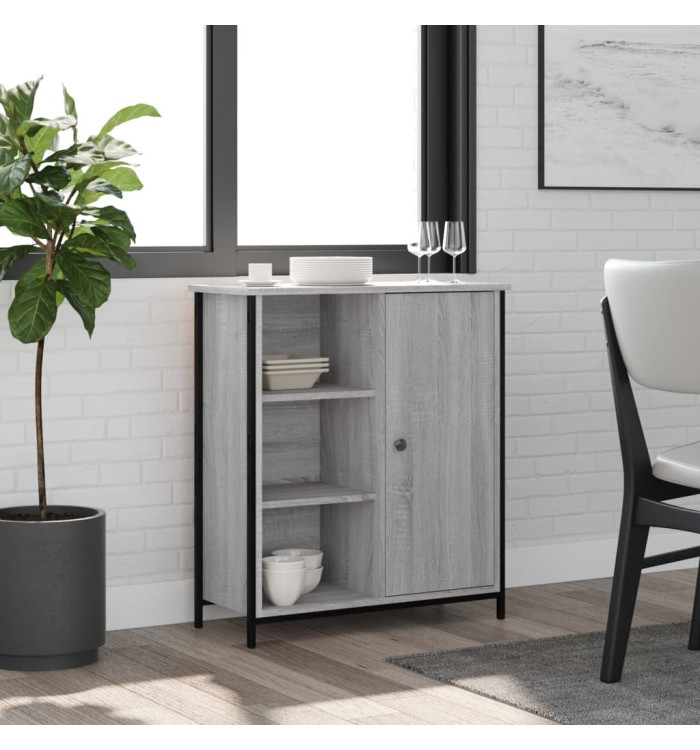Buffet sonoma gris 70x30x80 cm bois d'ingénierie | Mobilier & Déco