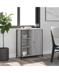 Buffet sonoma gris 70x30x80 cm bois d'ingénierie | Mobilier & Déco