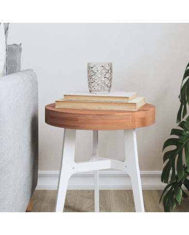 Dessus de table Ø30x4 cm rond bois massif de hêtre | Mobilier & Déco