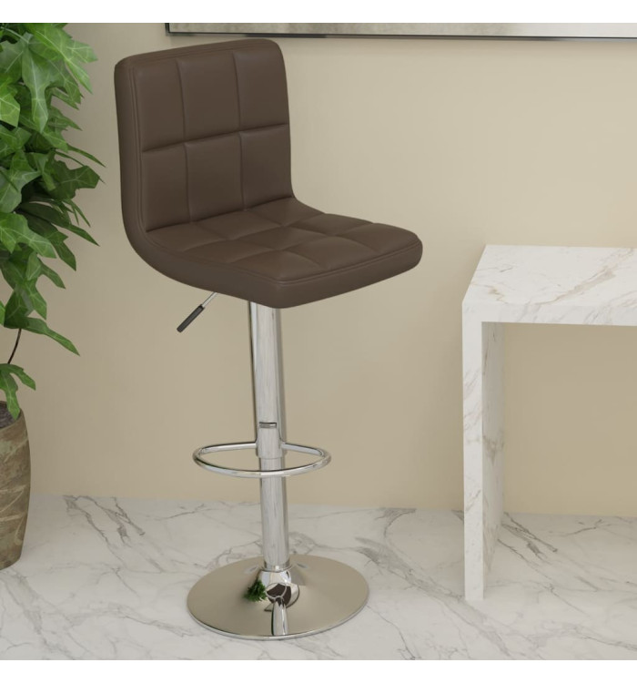 Tabouret de bar Marron Similicuir | Mobilier & Déco