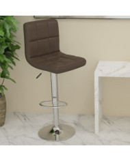 Tabouret de bar Marron Similicuir | Mobilier & Déco
