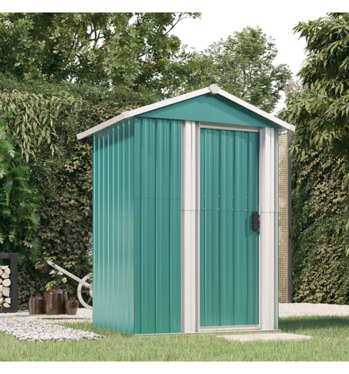 Abri de jardin Vert 126x97,5x177 cm Acier galvanisé | Mobilier & Déco