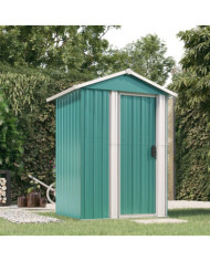 Abri de jardin Vert 126x97,5x177 cm Acier galvanisé | Mobilier & Déco