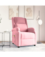 Fauteuil de massage Rose Velours | Mobilier & Déco