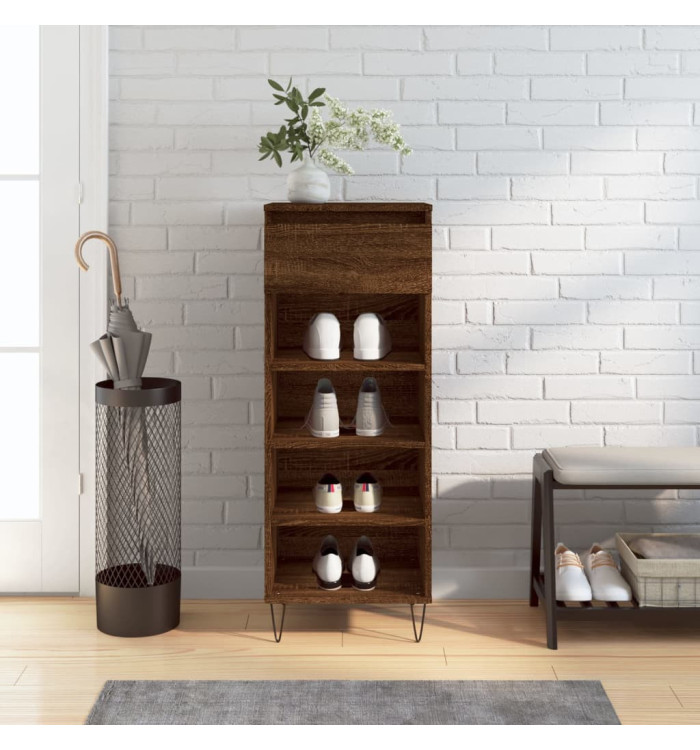 Armoire à chaussures Chêne marron 40x36x105cm Bois d'ingénierie | Mobilier & Déco