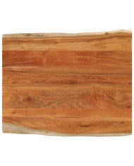 Dessus de table 90x80x2,5 cm rectangulaire bois massif d'acacia | Mobilier & Déco