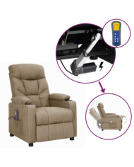 Fauteuil de massage Taupe Tissu | Mobilier & Déco
