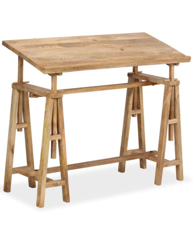 Table à dessin Bois de manguier massif 116 x 50 x 76 cm | Mobilier & Déco
