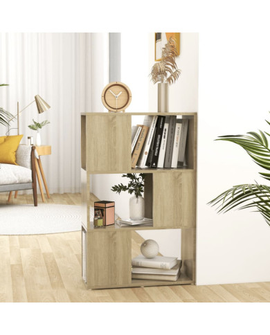 Bibliothèque/Séparateur de pièce Chêne Sonoma 60x24x94 cm | Mobilier & Déco