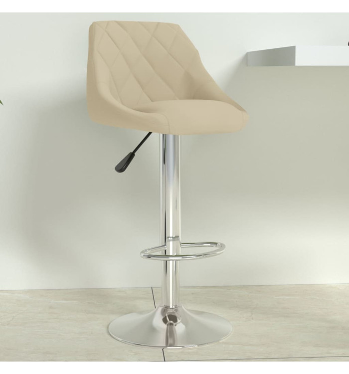 Tabouret de bar Crème Velours | Mobilier & Déco