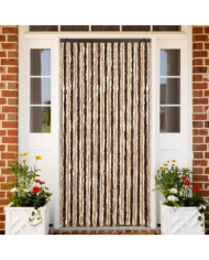 Moustiquaire beige et marron clair 118x220 cm chenille | Mobilier & Déco