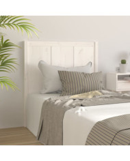 Tête de lit Blanc 80,5x4x100 cm Bois massif de pin | Mobilier & Déco