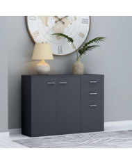 Buffet Gris 105x30x75 cm Bois d’ingénierie | Mobilier & Déco
