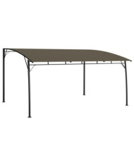 Auvent pare-soleil de jardin 4x3x2,55 m Taupe | Mobilier & Déco