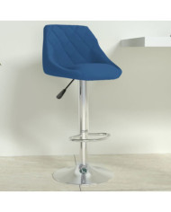 Tabouret de bar Bleu Velours | Mobilier & Déco