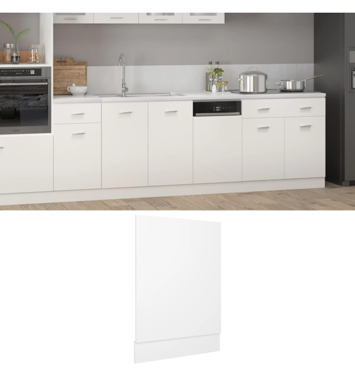 Panneau de lave-vaisselle "Lyon" Blanc 45x3x67 cm Aggloméré | Mobilier & Déco