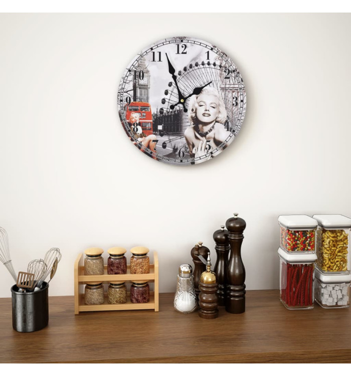 Horloge murale vintage 30 cm | Mobilier & Déco