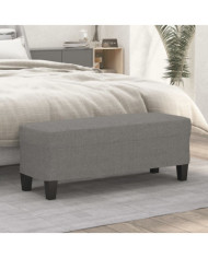 Banc Gris foncé 100x35x41 cm Tissu | Mobilier & Déco