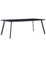 Table à manger Noir 200x100x75 cm Verre trempé | Mobilier & Déco