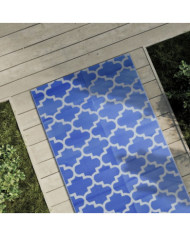 Tapis d'extérieur ARAKIL bleu 80x150 cm PP | Mobilier & Déco