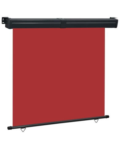 Auvent latéral de balcon 165x250 cm Rouge | Mobilier & Déco