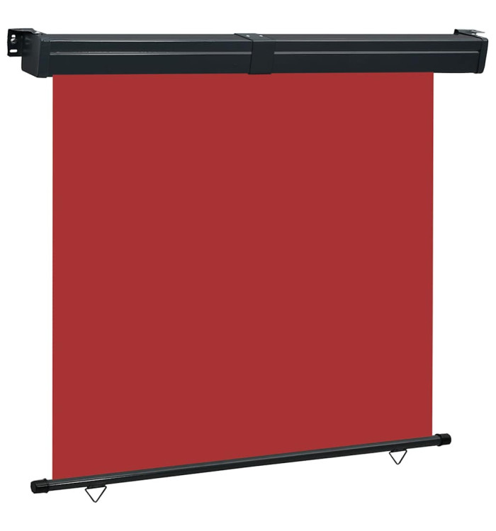 Auvent latéral de balcon 165x250 cm Rouge | Mobilier & Déco
