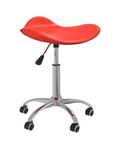 Chaise de bureau Rouge Similicuir | Mobilier & Déco