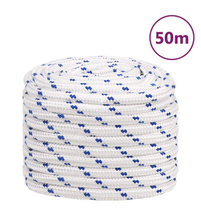 Corde de bateau Blanc 20 mm 50 m Polypropylène | Mobilier & Déco