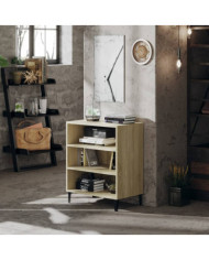 Buffet chêne sonoma 57x35x70 cm bois d'ingénierie | Mobilier & Déco