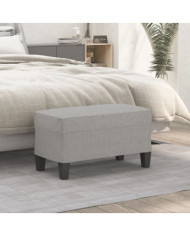 Banc Gris clair 70x35x41 cm Tissu | Mobilier & Déco