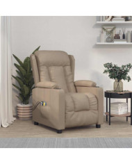 Fauteuil de massage électrique Cappuccino Similicuir | Mobilier & Déco