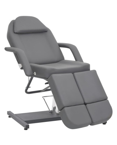 Chaise de traitement de beauté Similicuir Gris 180x62x78 cm | Mobilier & Déco