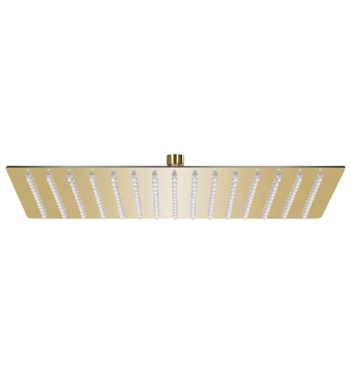 Pomme de douche pluie Inox 40x30 cm Rectangulaire Doré | Mobilier & Déco